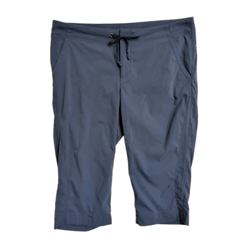 Columbia Anytime Outdoor Capri Pants Womens 14 Blue Stretch Quick Dry Active